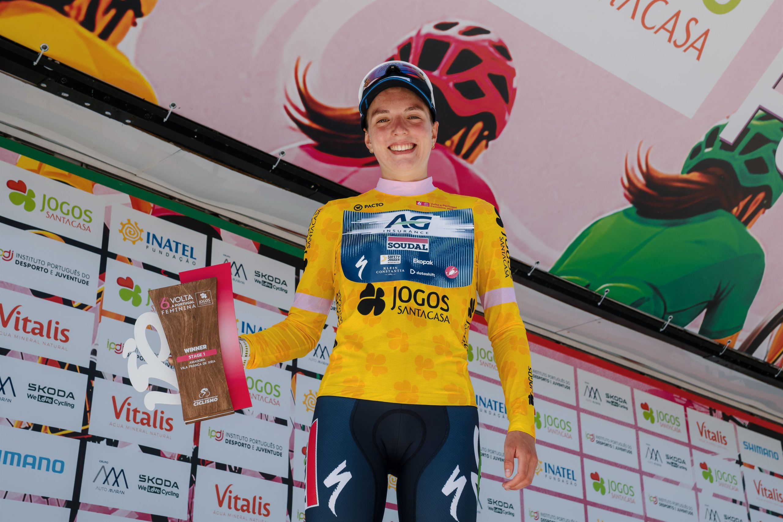Emma Siegers é a primeira camisola amarela da Volta a Portugal Feminina