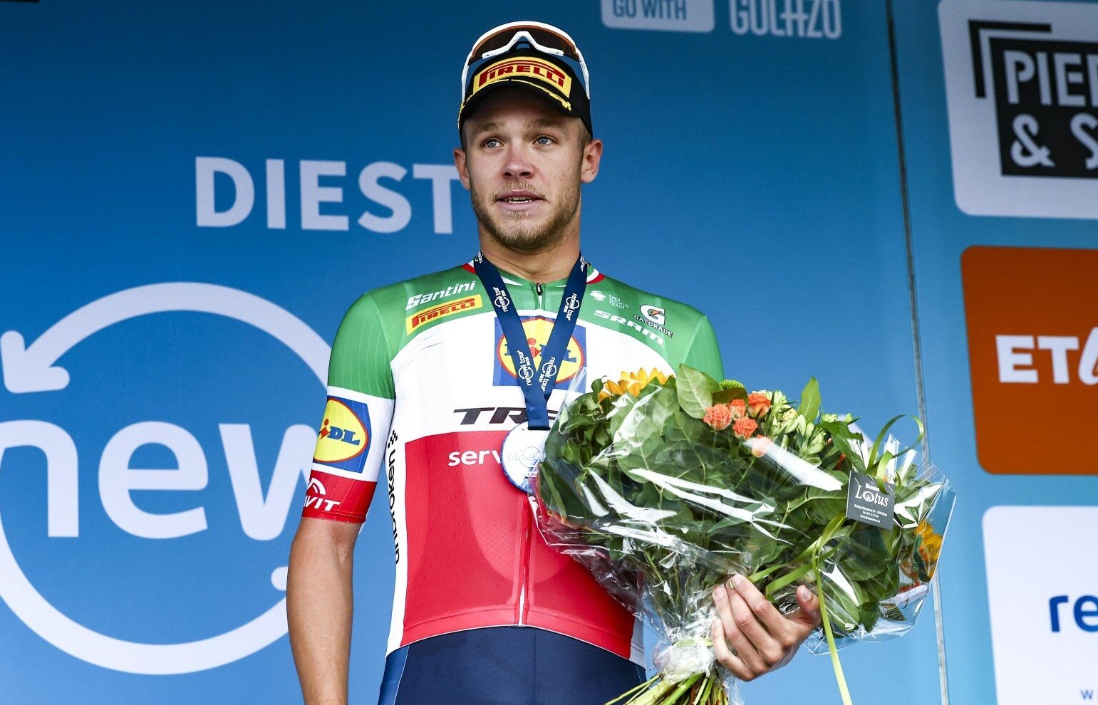Jonathan Milan é o primeiro líder do Renewi Tour (Foto: Cor Vos)