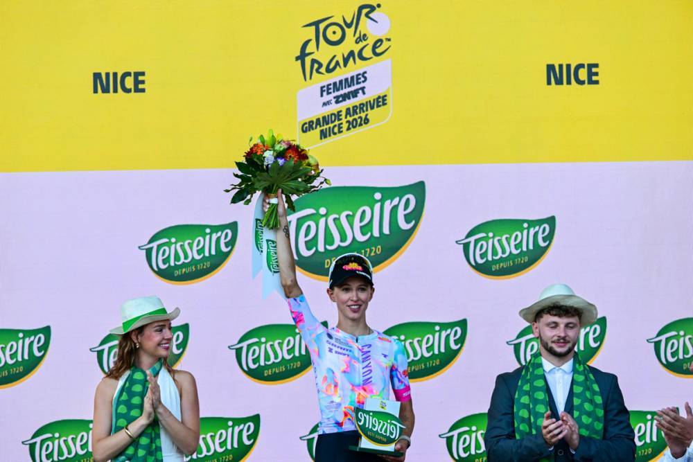 Kasia Niewiadoma-Phinney foi a super combativa do Tour (Foto: ASO)