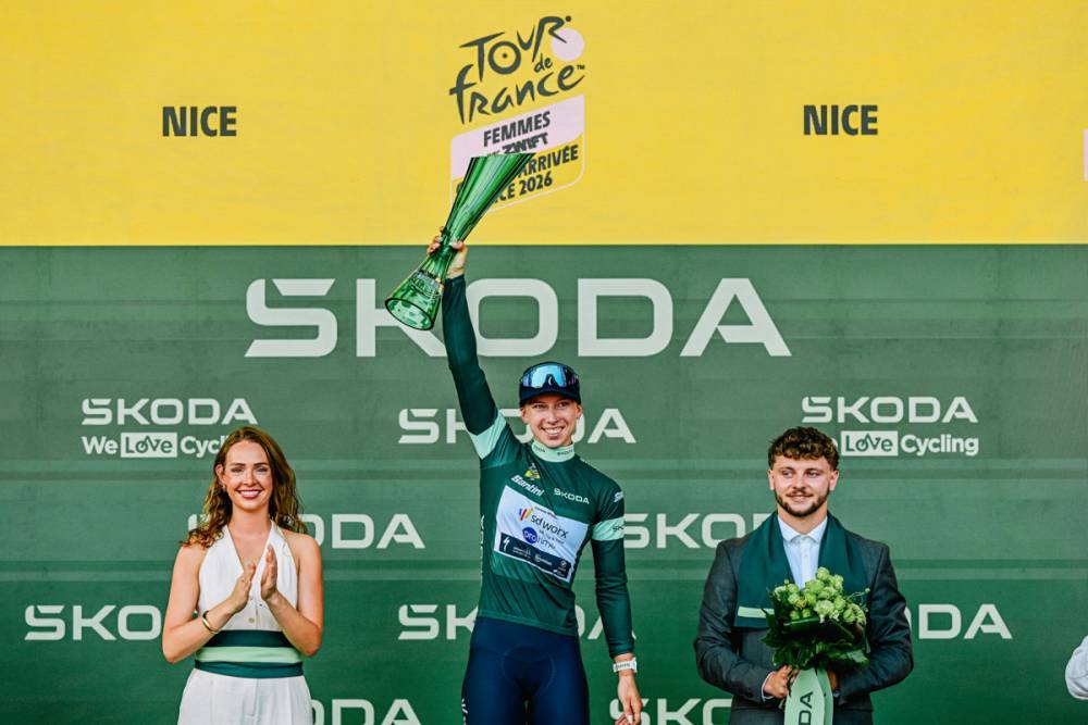 Lorena Wiebes conquistou a camisola verde pelo segundo ano consecutivo (Foto: ASO)