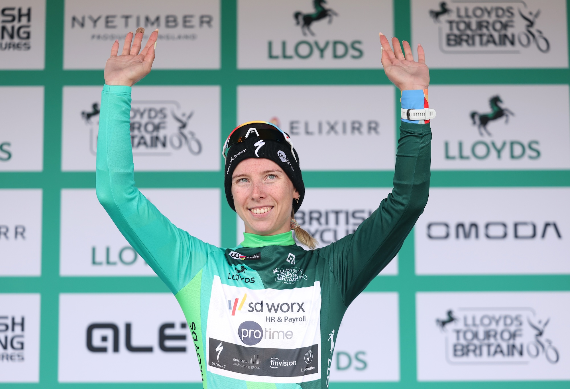 Lorena Wiebes segue a camisola verde do Tour of Britain Women