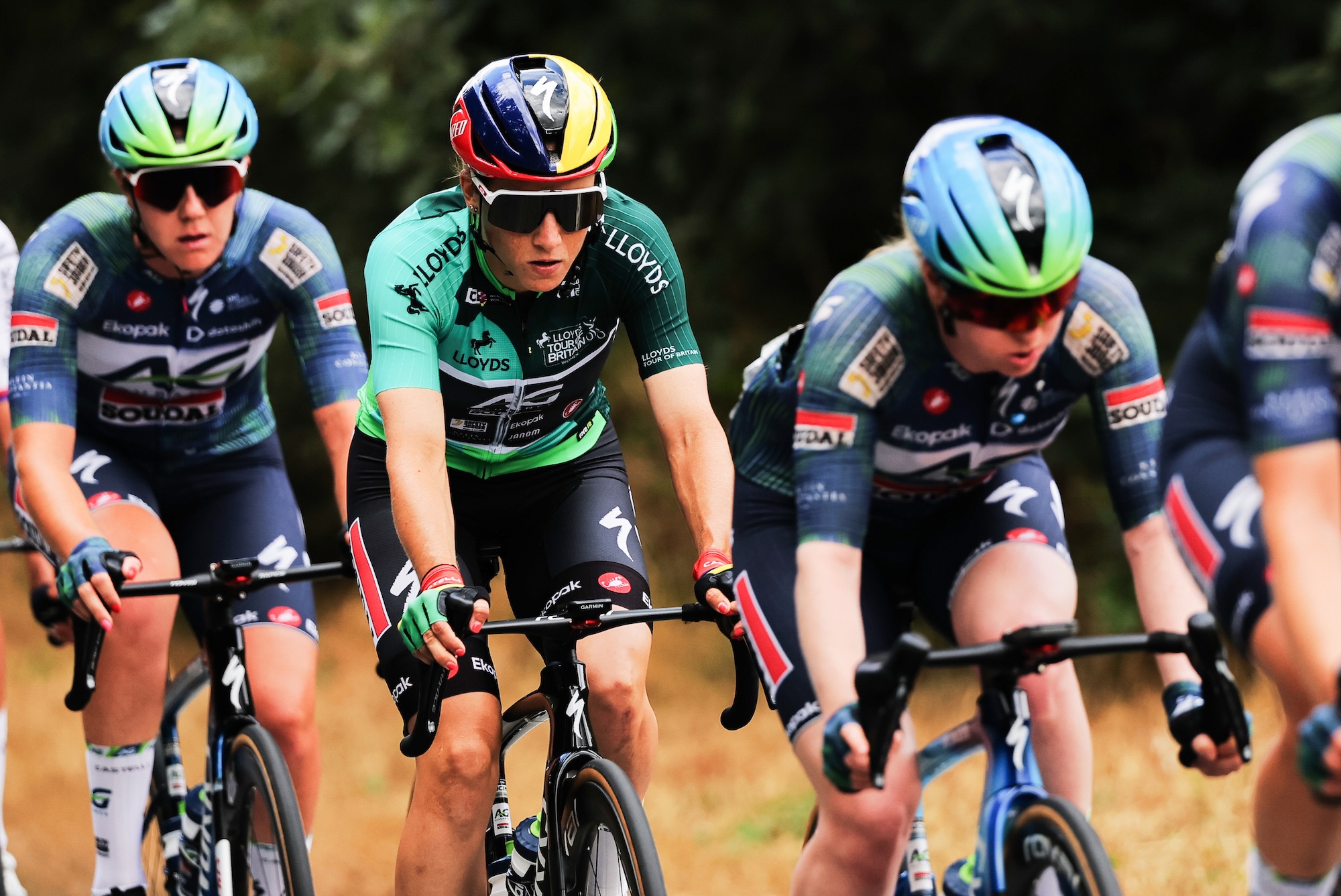 KIm Le Court segue a camisola verde do Tour of Britain Women