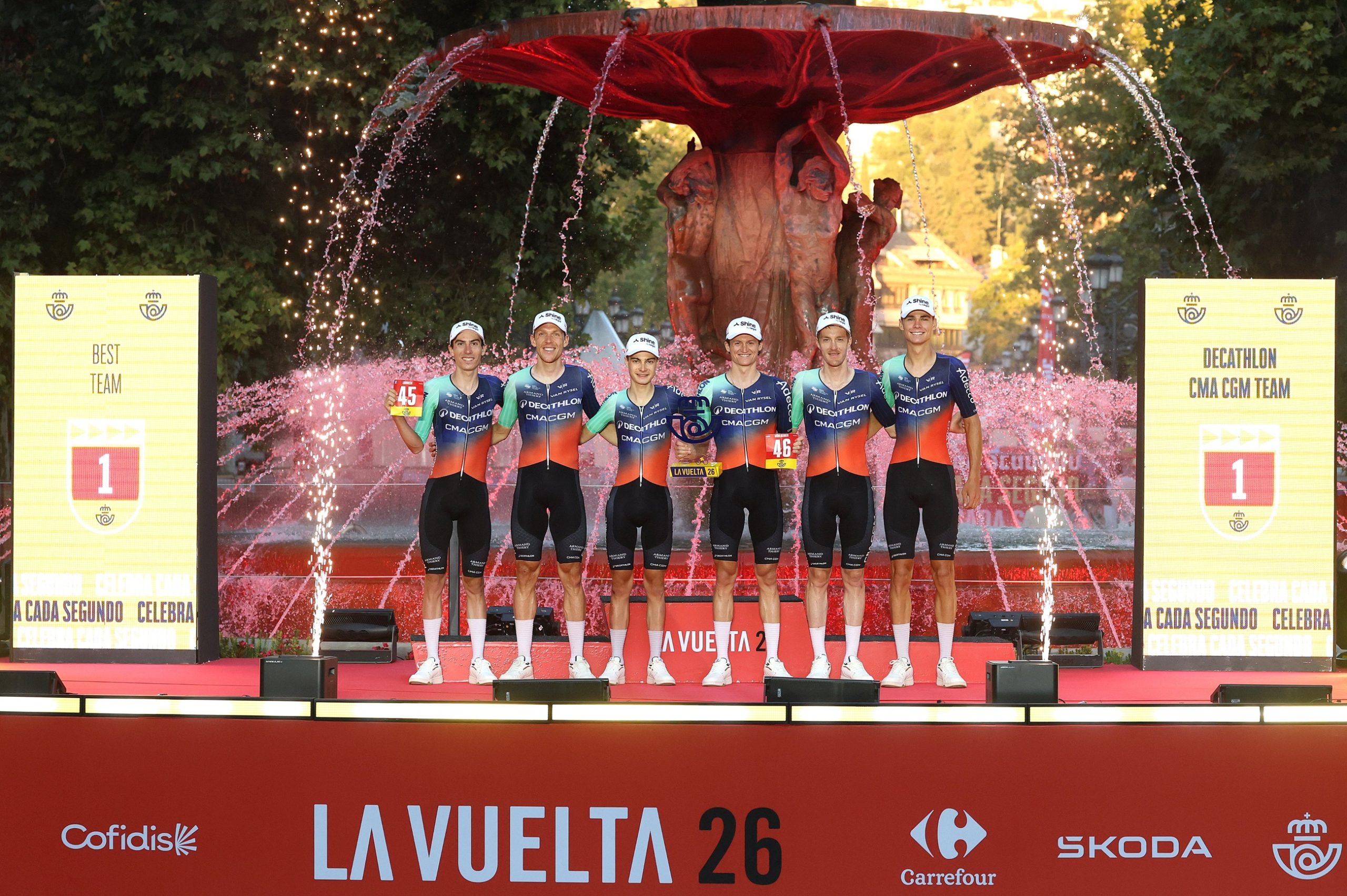 A Decathlon CMA CGM Team foi a melhor equipa da La Vuelta (Foto: Getty Images)