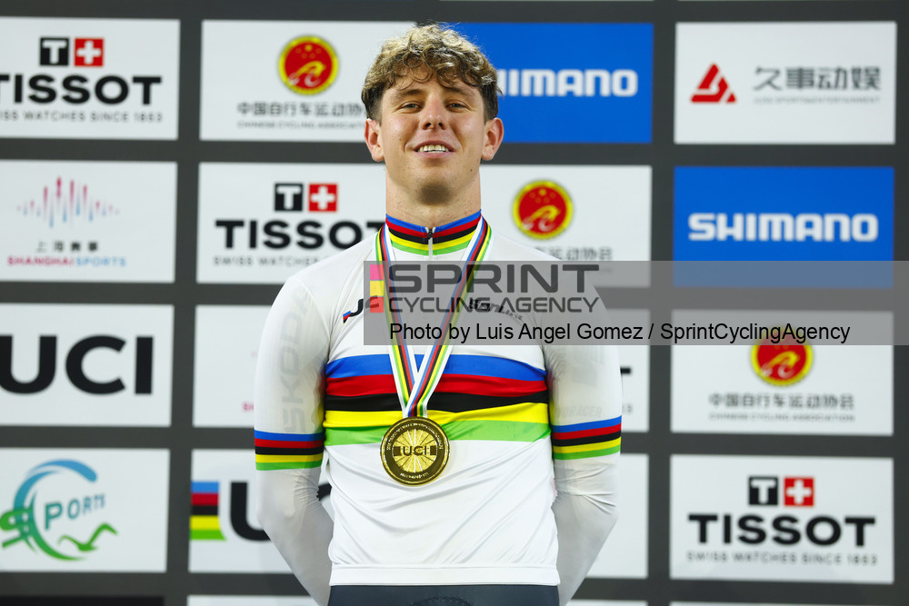 Tim Torn Teutenberg conquistou o seu primeiro Título Mundial numa prova individual (Foto: Luis Angel Gomez/SprintCyclingAgency©2026)