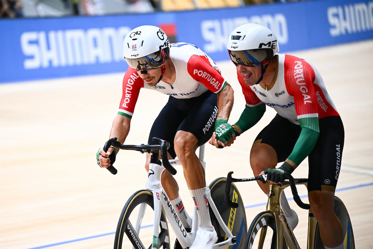 Ivo Oliveira e Iúri Leitão fecham Campeonatos do Mundo de Pista com Prata no Madison!