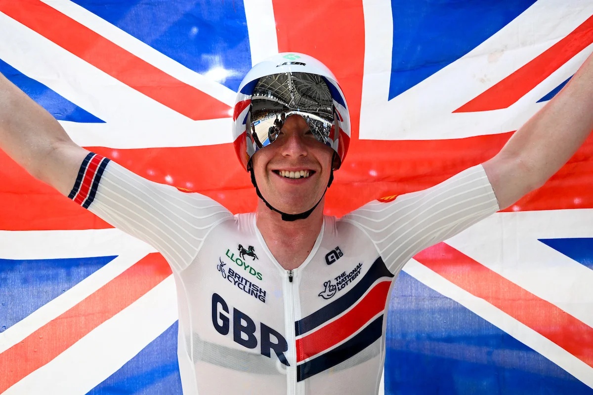 Matthew Bostock deu o primeiro Ouro à Grã-Bretanha no Scratch nestes Campeonatos do Mundo (Foto: British Cycling)
