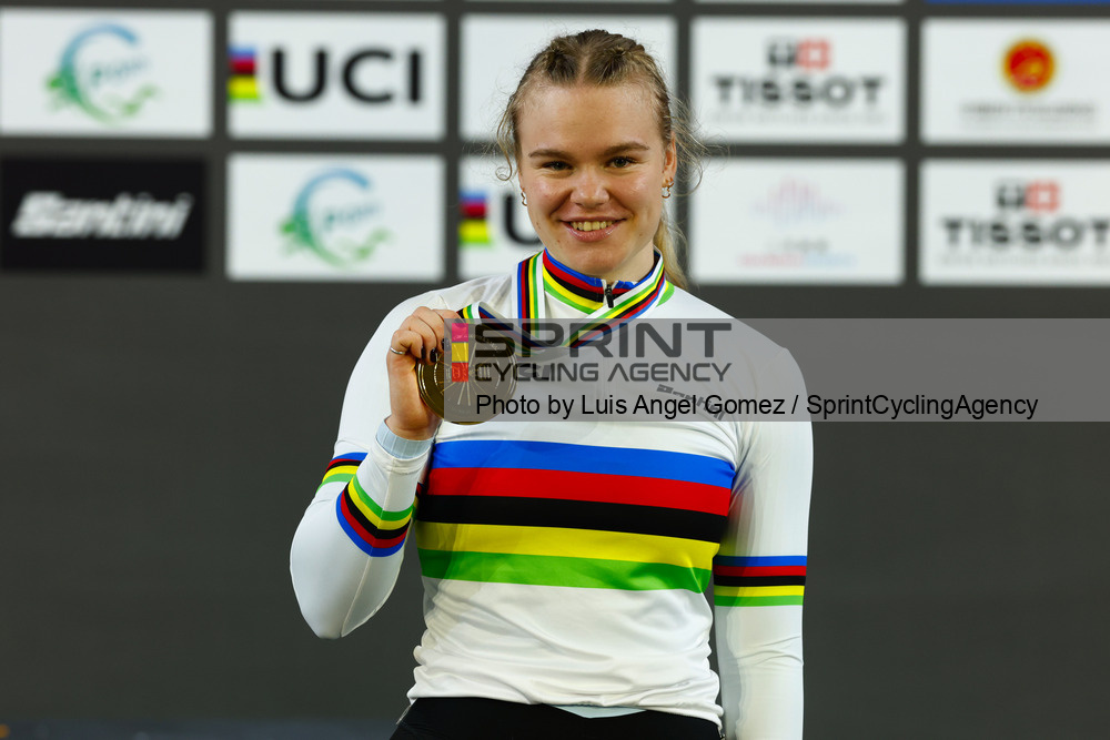 Alina Lysenko é no mesmo ano Campeã do Mundo e da Europa de Keirin (Foto: SprintCyclingAgency)