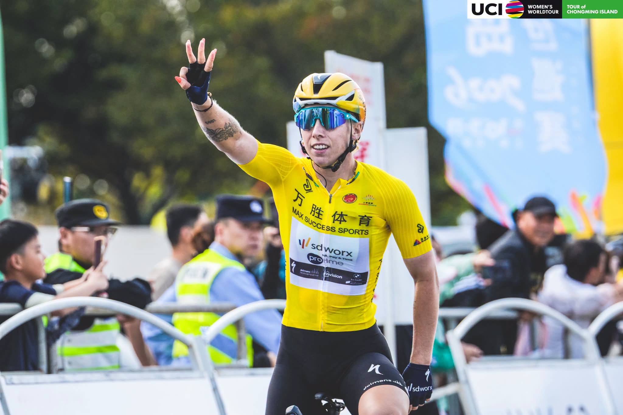 Lorena Wiebes faz o hat-trick e conquista Tour of Chongming Island!